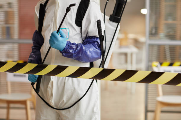 Professional Sewage Cleanup technician working in Farmdale, OH